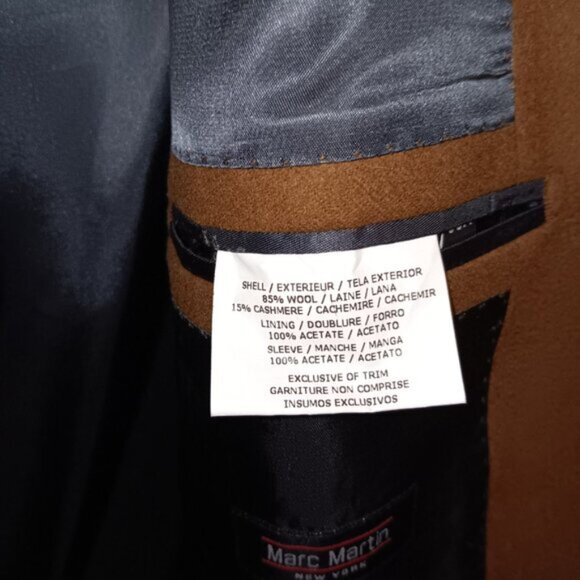 MARC MARTIN WOOL CASHMERE BLEND BLAZER - Picture 4 of 10